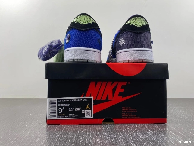 Reps TBK Zion OG Retro Voodoo Williamson Low DZ7292-420 Jordan 1 0729